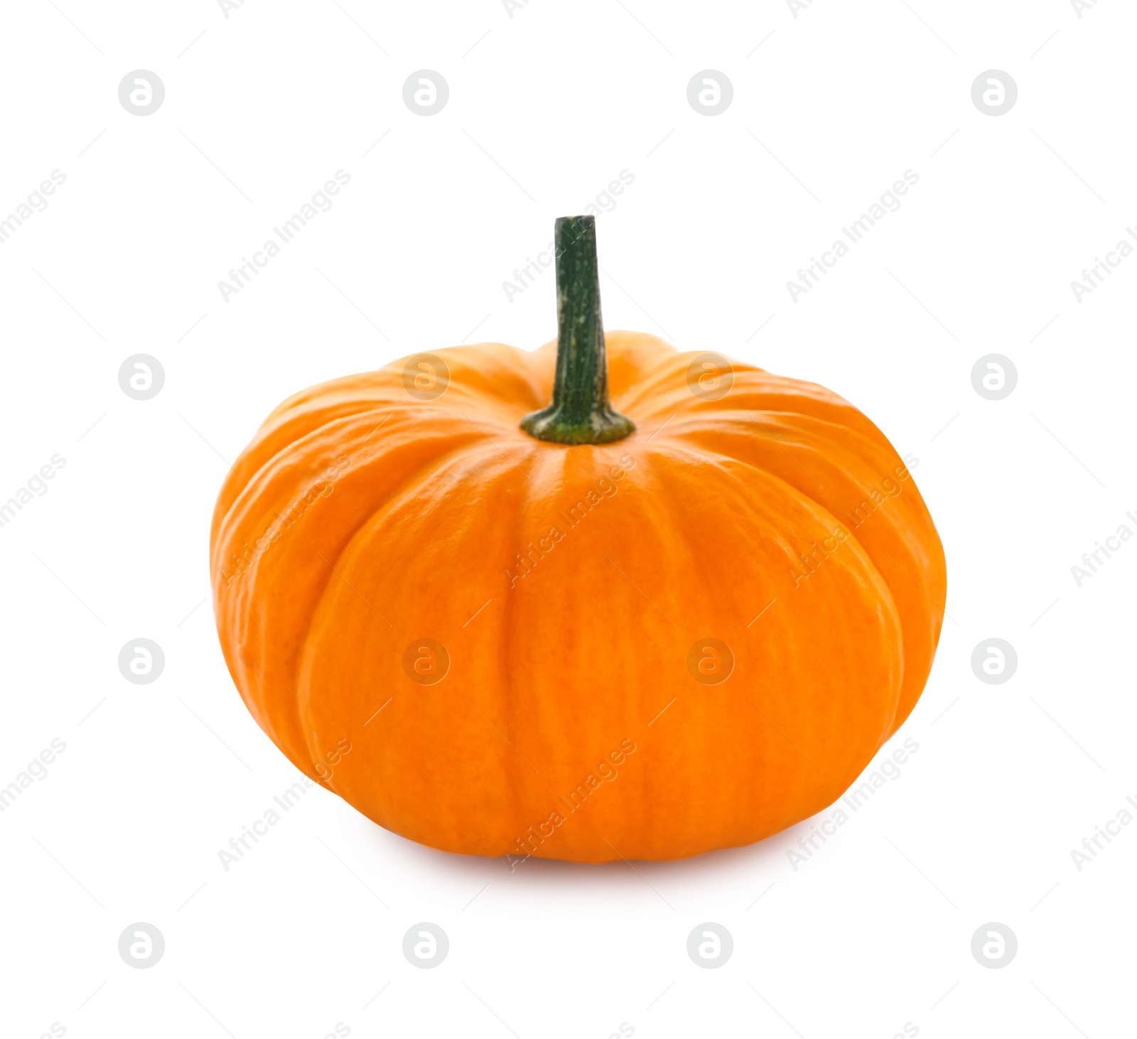 Photo of Fresh ripe orange pumpkin isolated on white