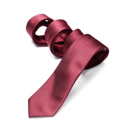 Stylish color male necktie isolated on white