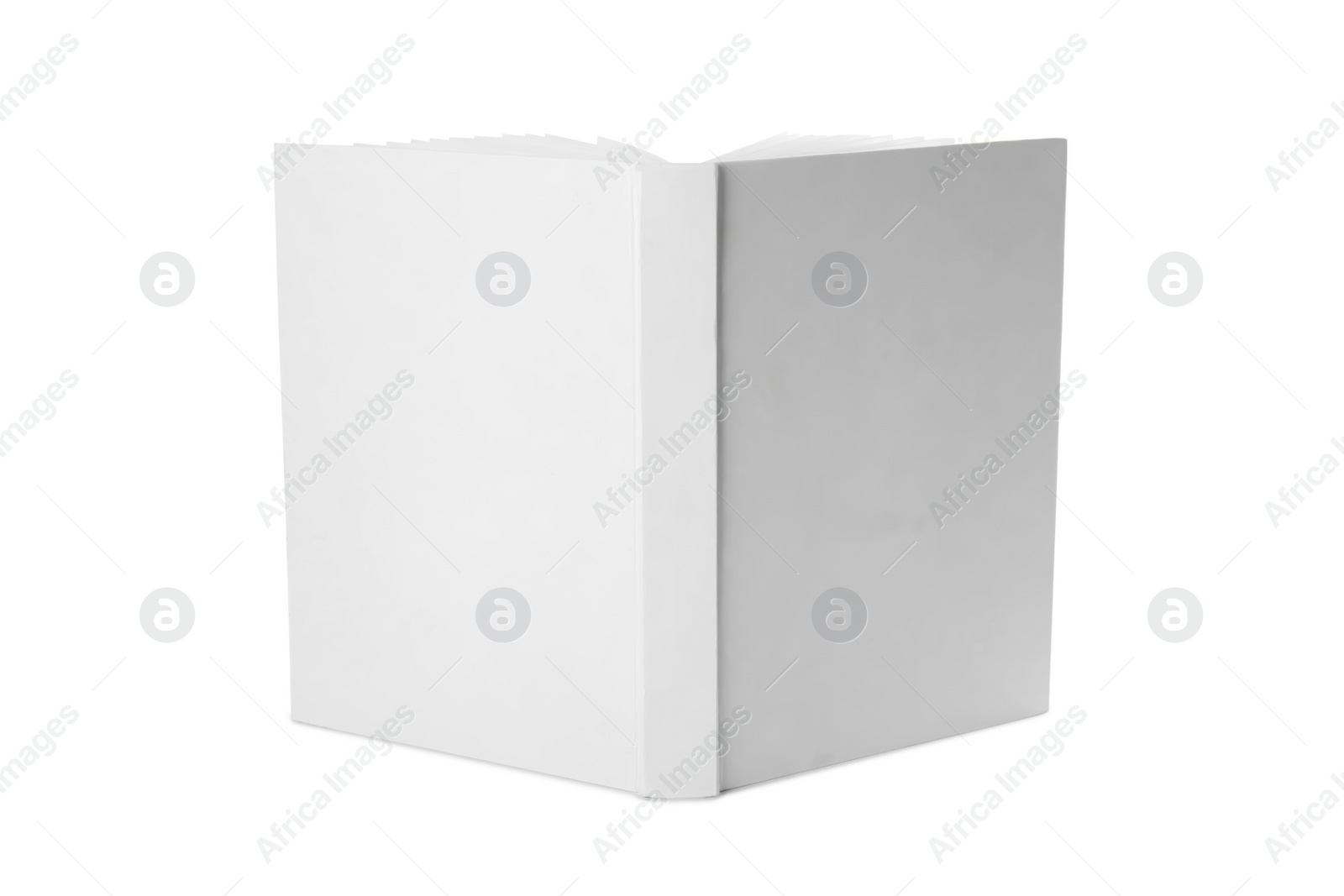 Photo of Mock up of hardcover book on white background