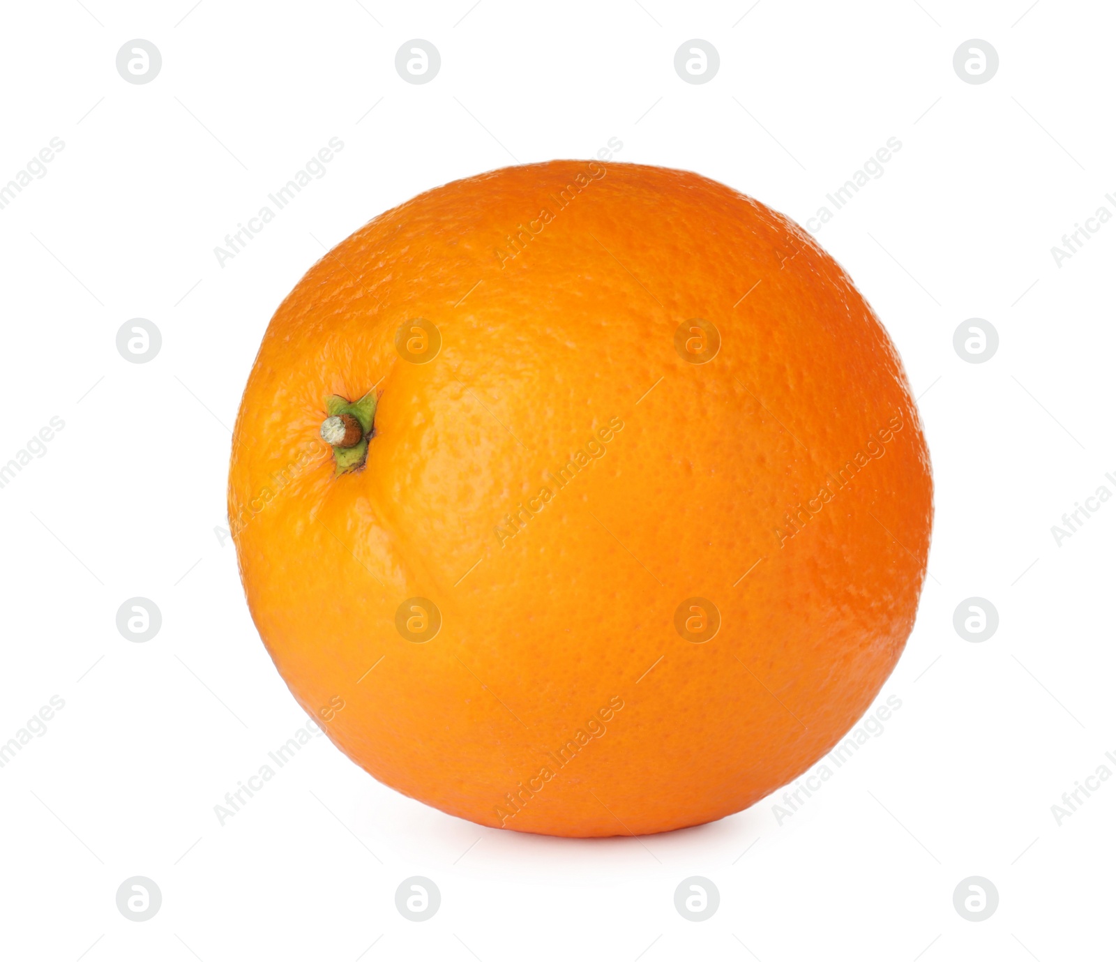 Photo of Fresh ripe orange isolated on white. Citrus fruit