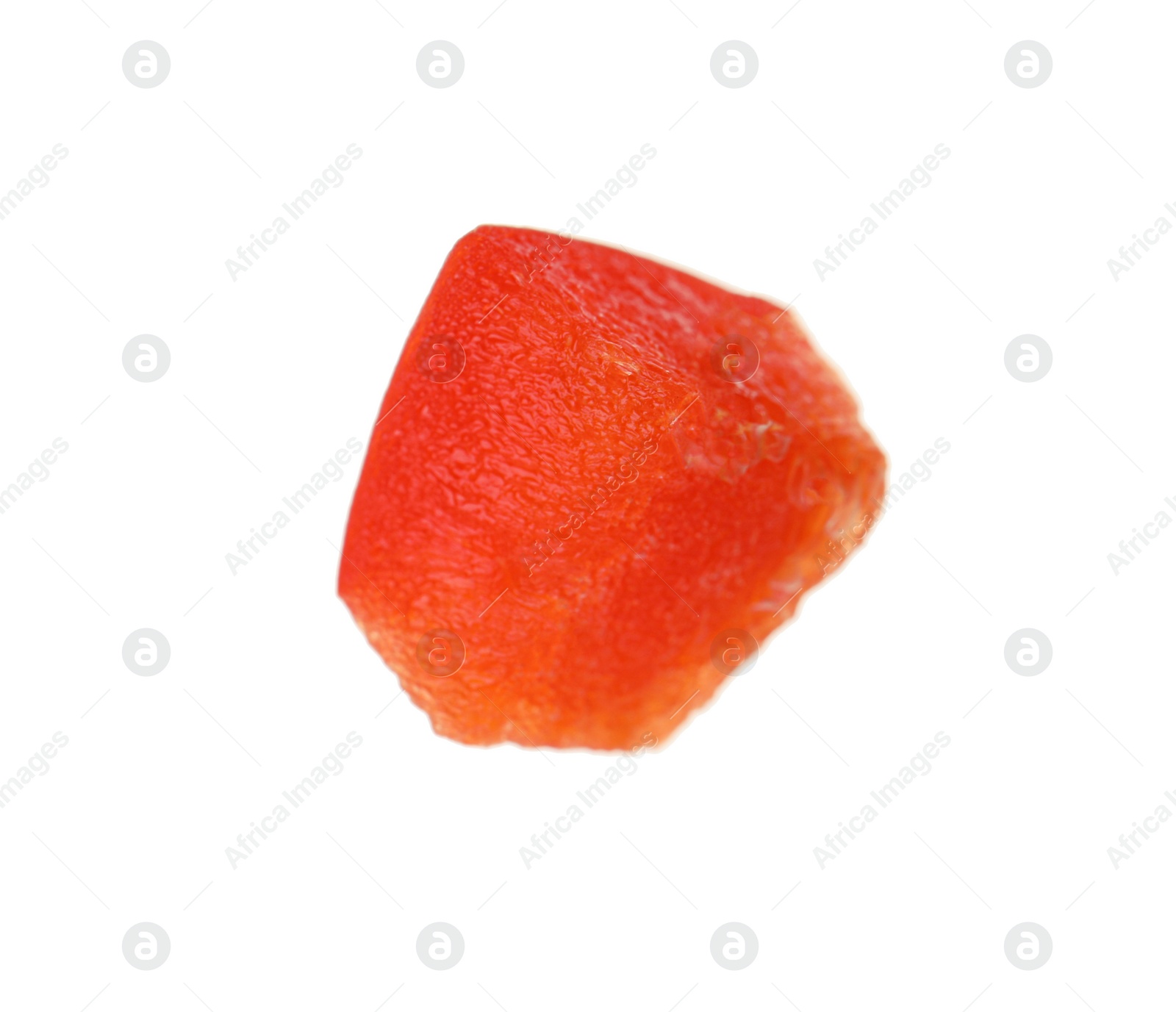 Photo of Piece of red bell pepper isolated on white
