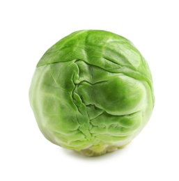 Photo of Fresh tasty Brussels sprout on white background