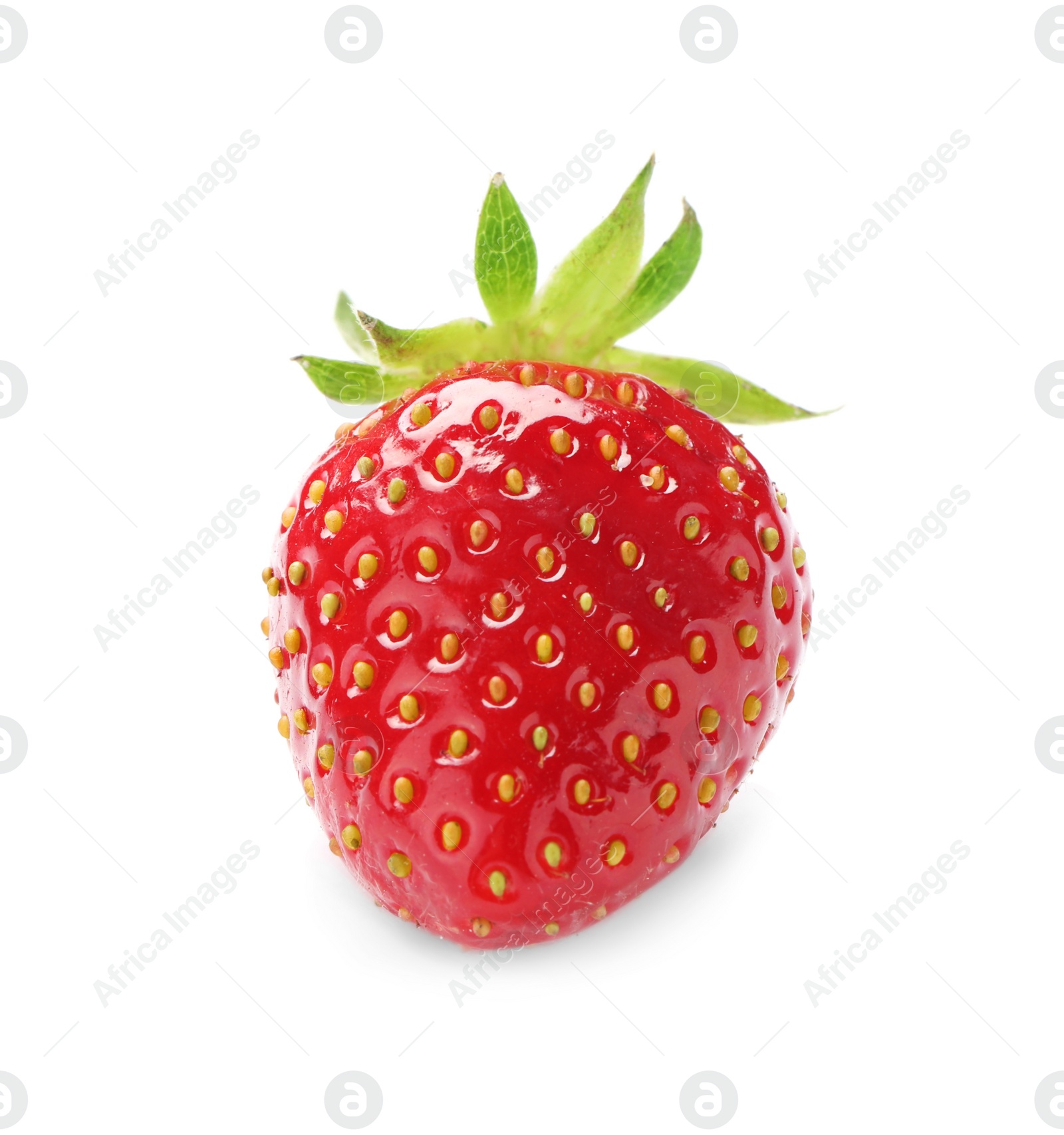 Photo of Delicious fresh ripe strawberry isolated on white