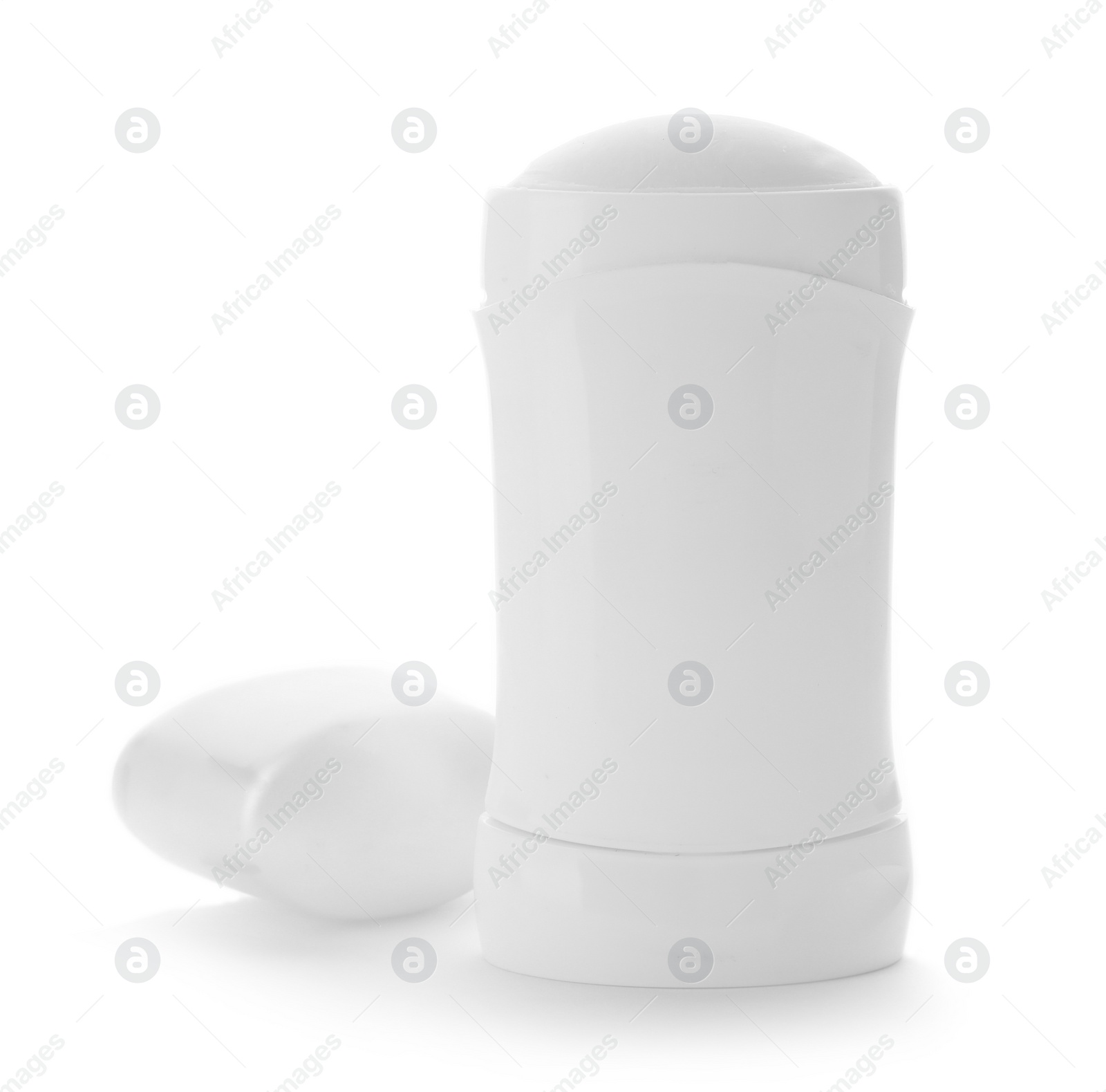 Photo of Female deodorant on white background