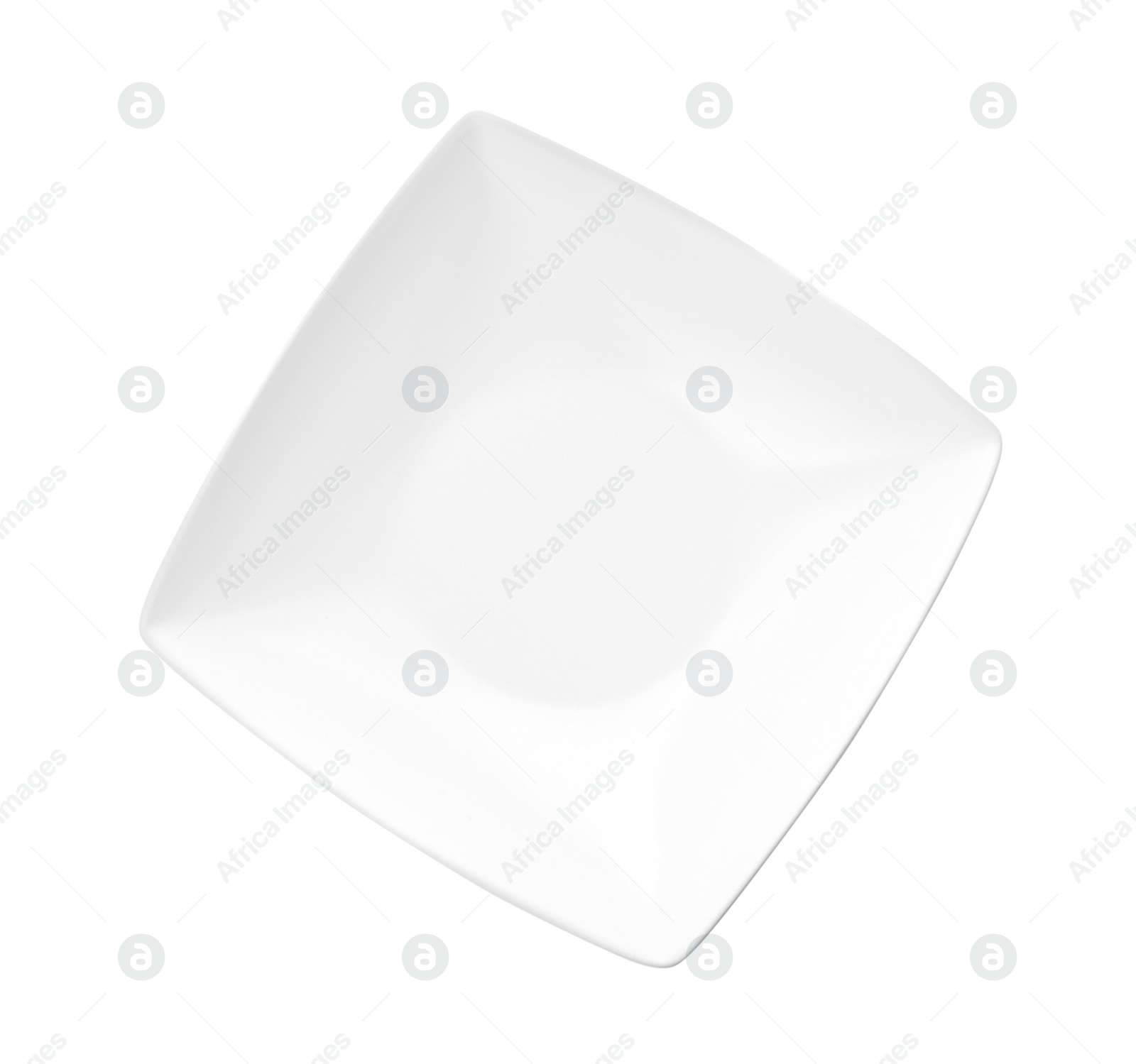 Photo of Clean empty ceramic bowl isolated on white, top view