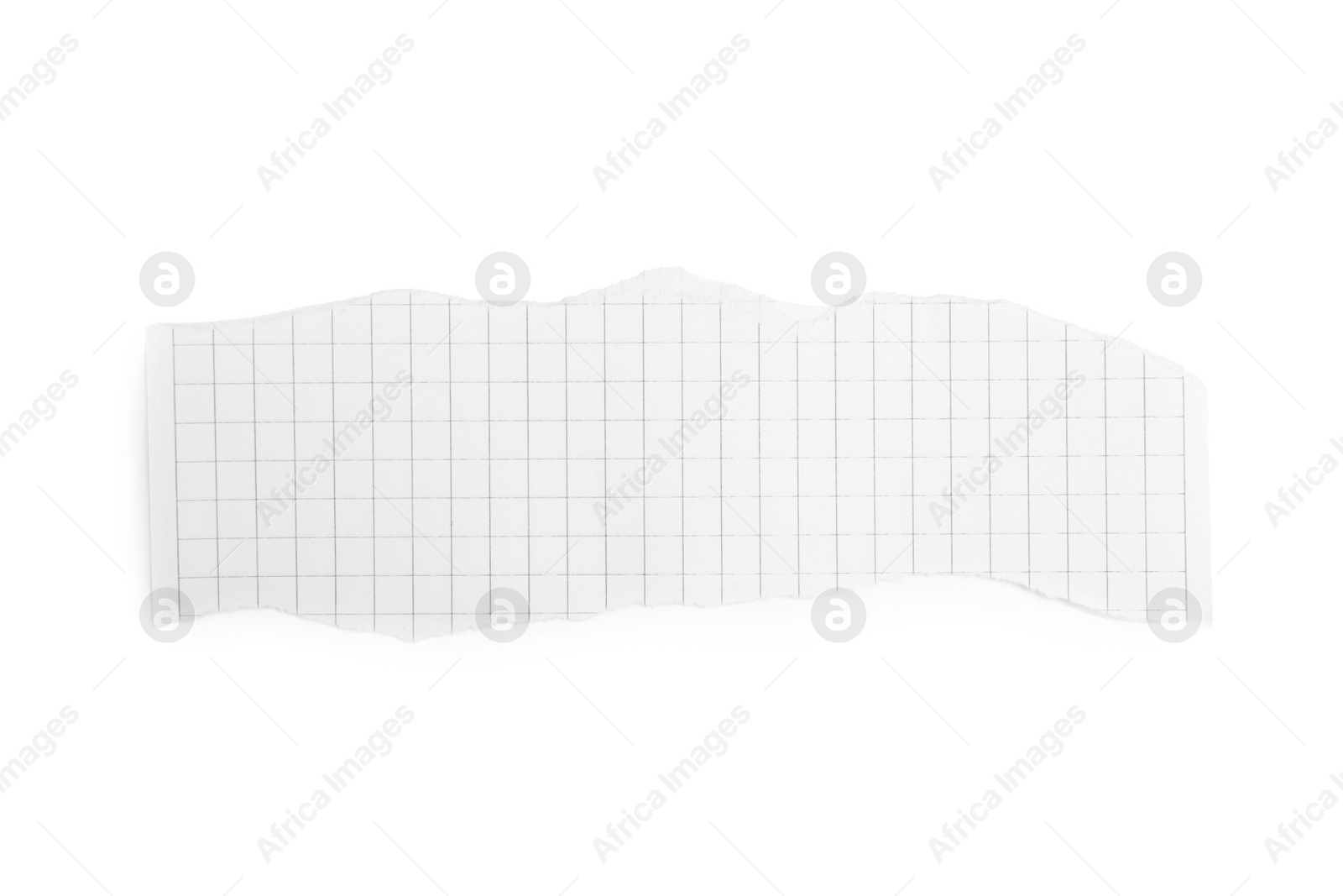 Photo of Piece of paper isolated on white, top view. Space for text