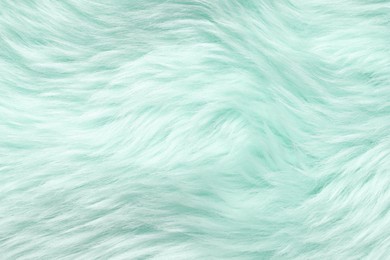 Texture of color faux fur as background, closeup