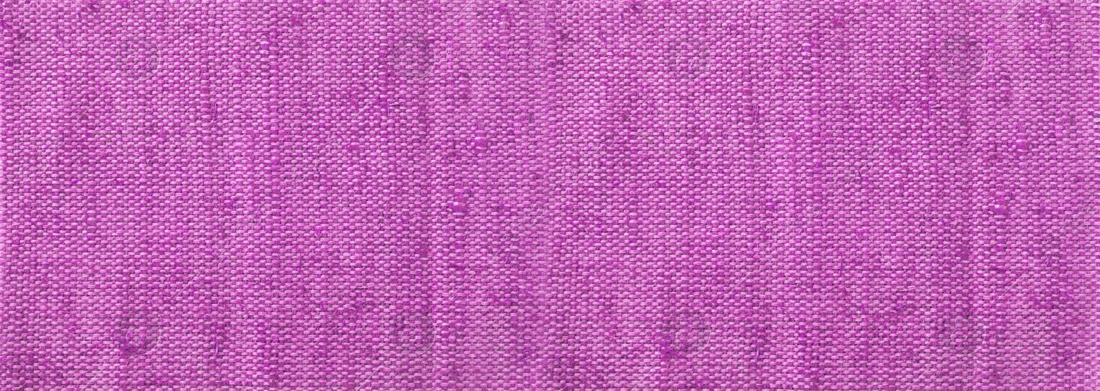 Image of Texture of purple burlap fabric as background, top view. Banner design