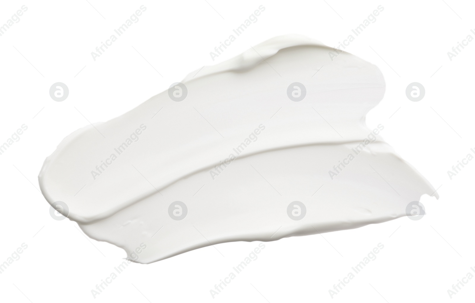 Photo of Samples of face cream on white background