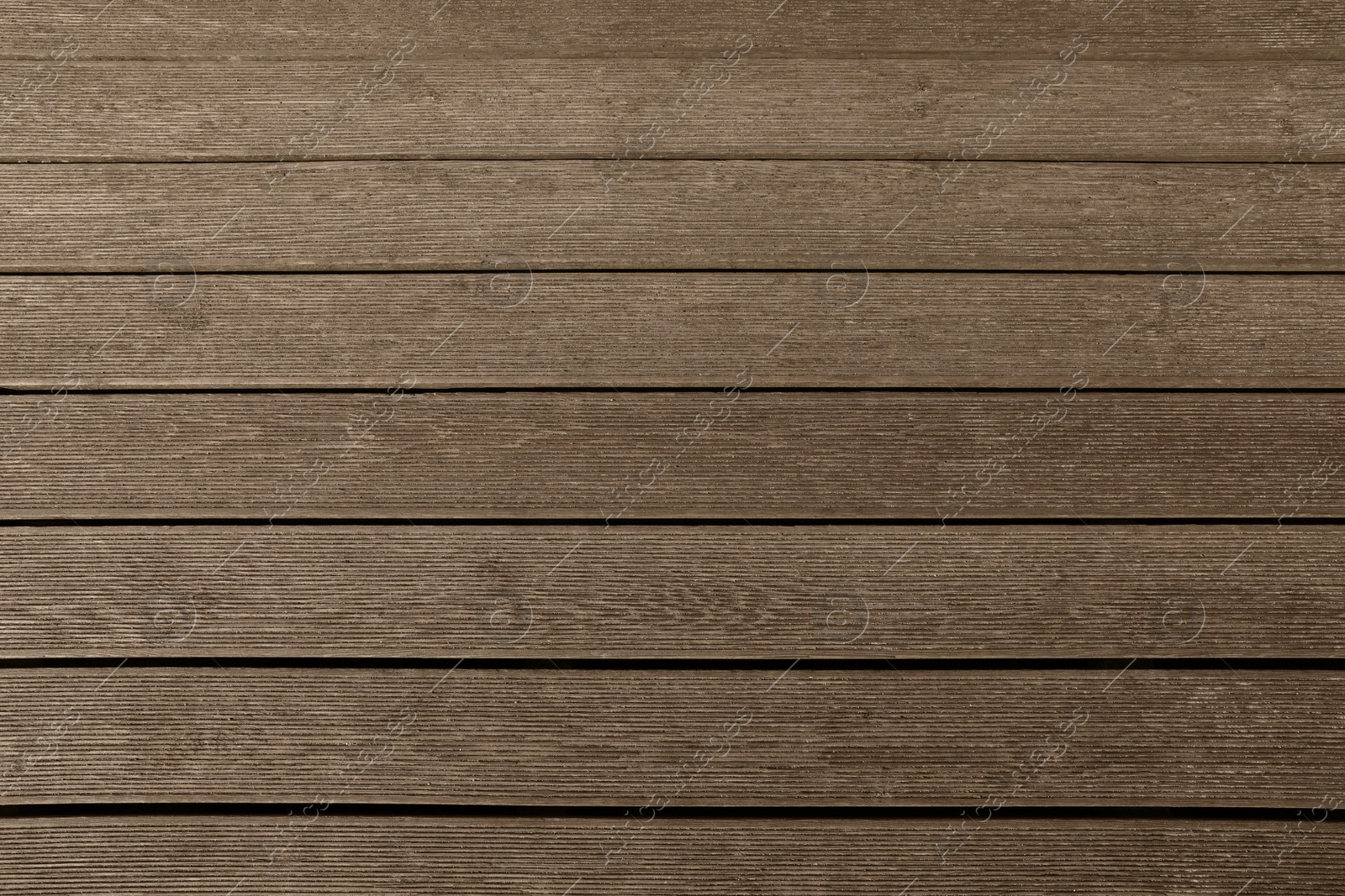 Photo of Texture of wooden terrace as background, top view