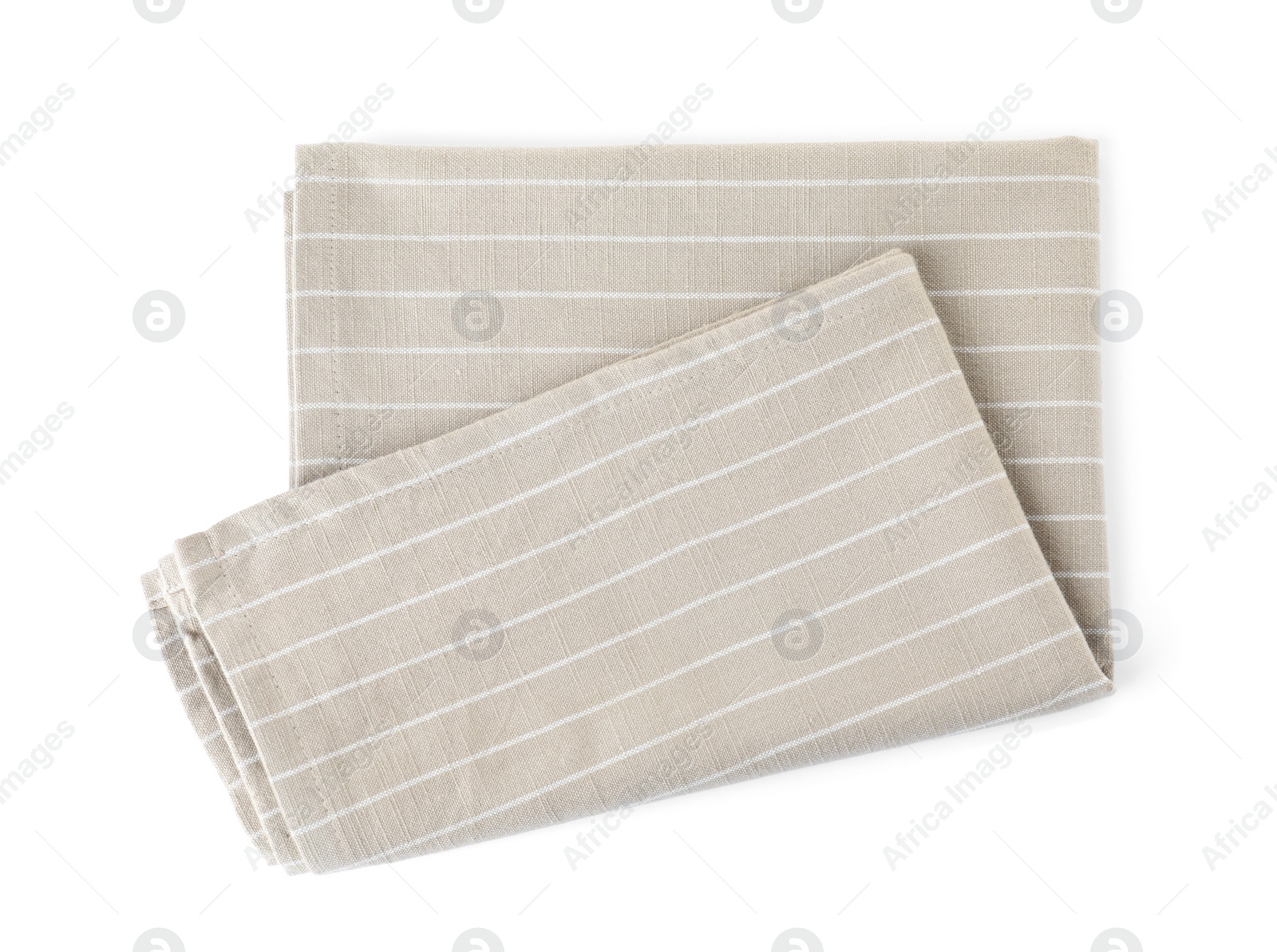 Photo of Fabric napkin for table setting on white background