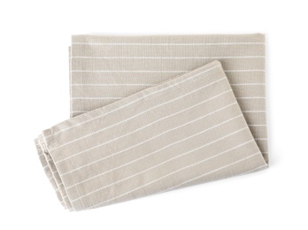 Fabric napkin for table setting on white background