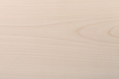 Texture of wooden cutting board as background, top view