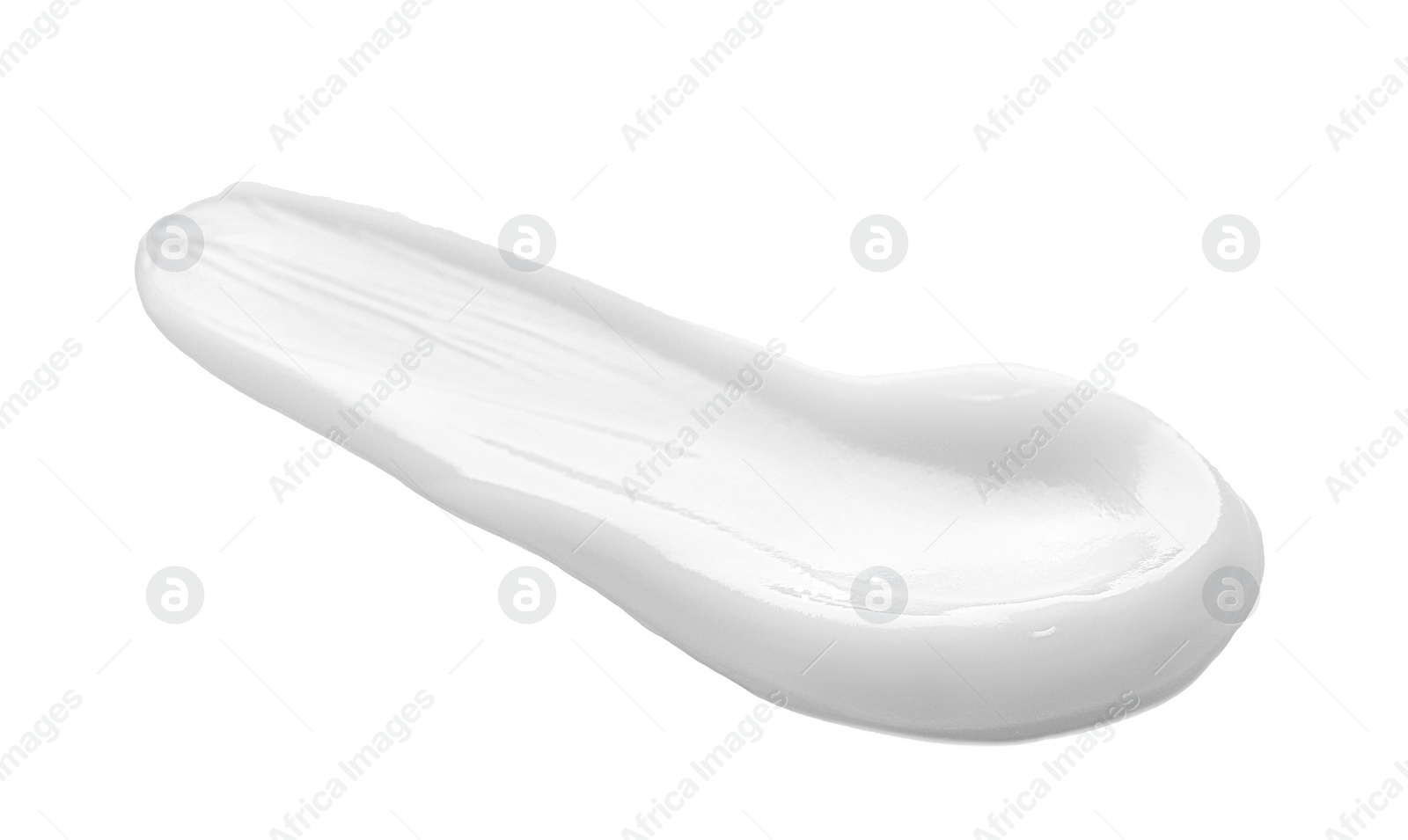 Photo of Sample of facial cream on white background