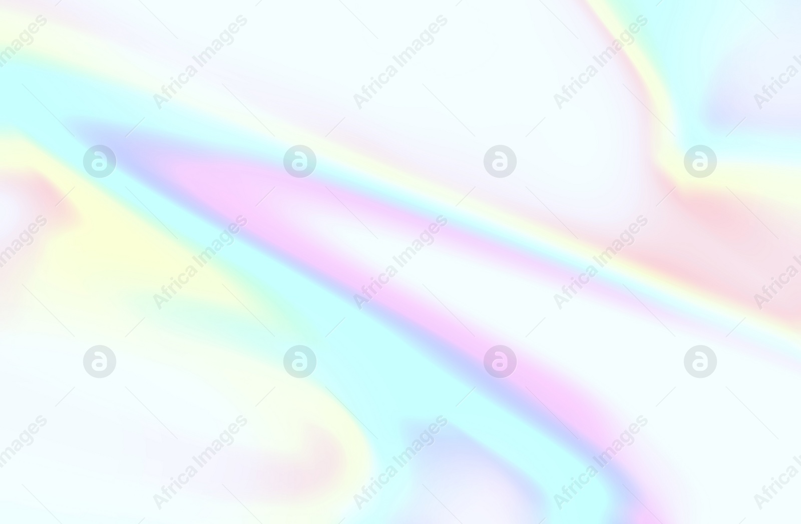 Illustration of Rainbow pastel colors on white background. Light refraction effect