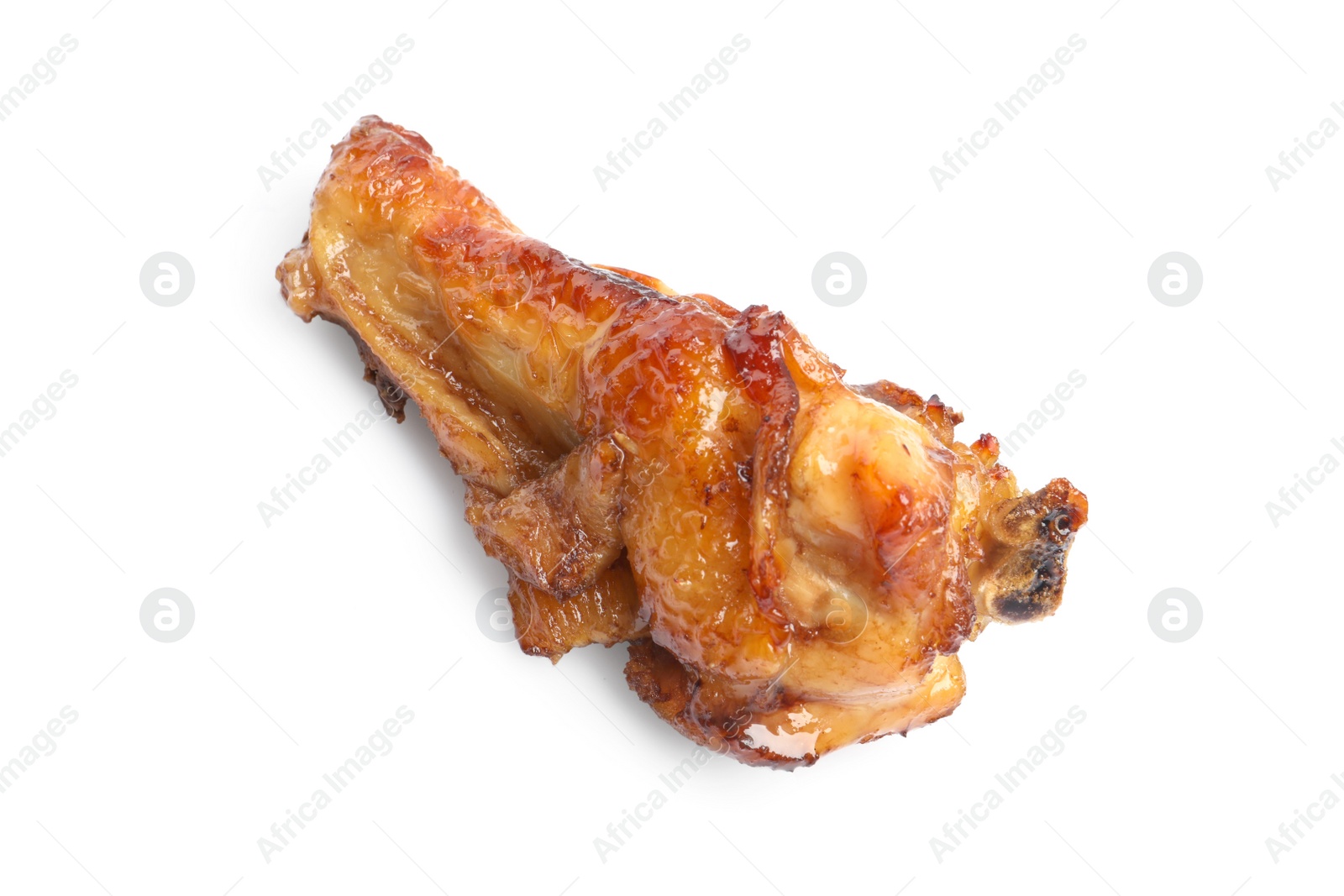 Photo of Delicious fried chicken wing isolated on white