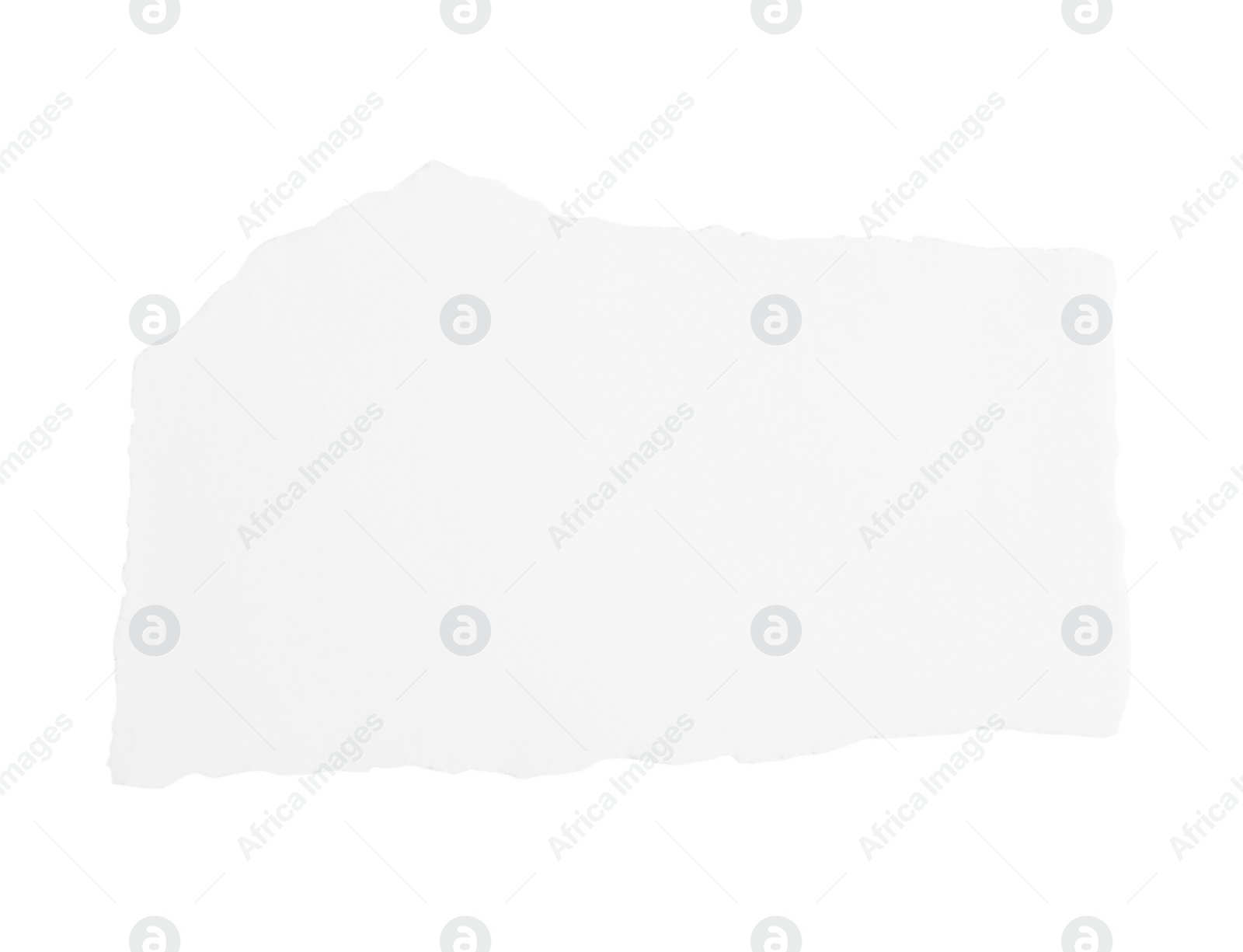 Photo of Piece of paper isolated on white, top view. Space for text
