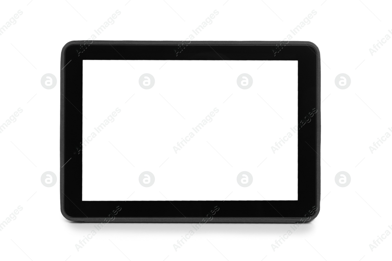 Photo of Tablet computer with blank screen isolated on white. Modern gadget