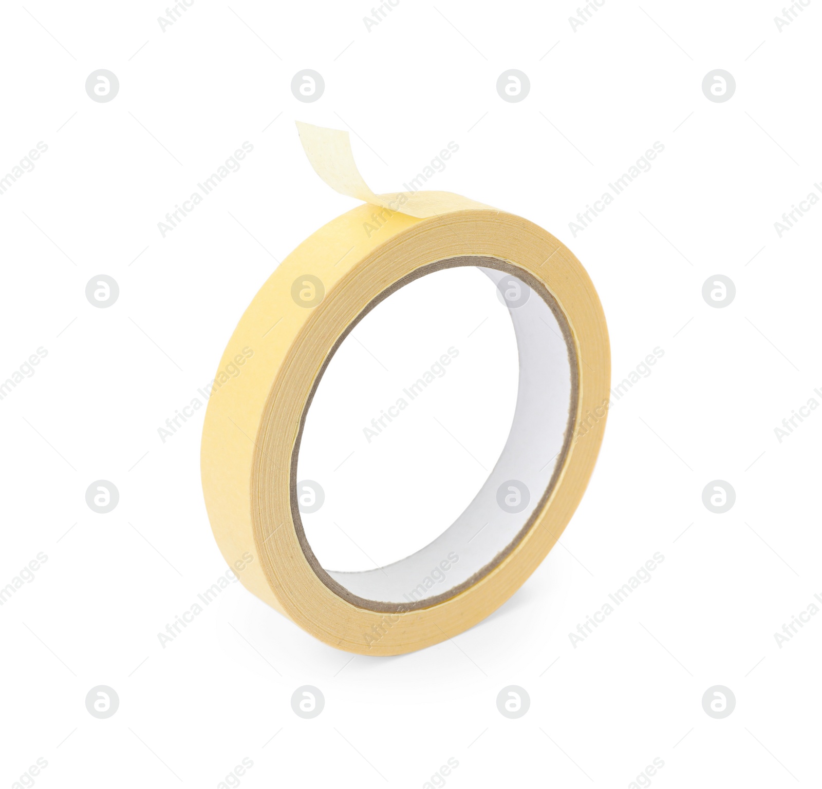 Photo of Roll of adhesive tape isolated on white