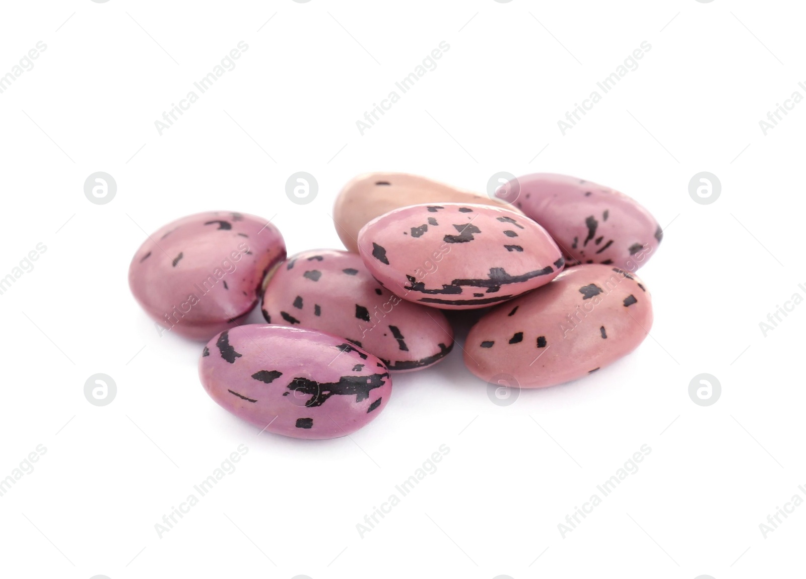 Photo of Many dry kidney beans on white background