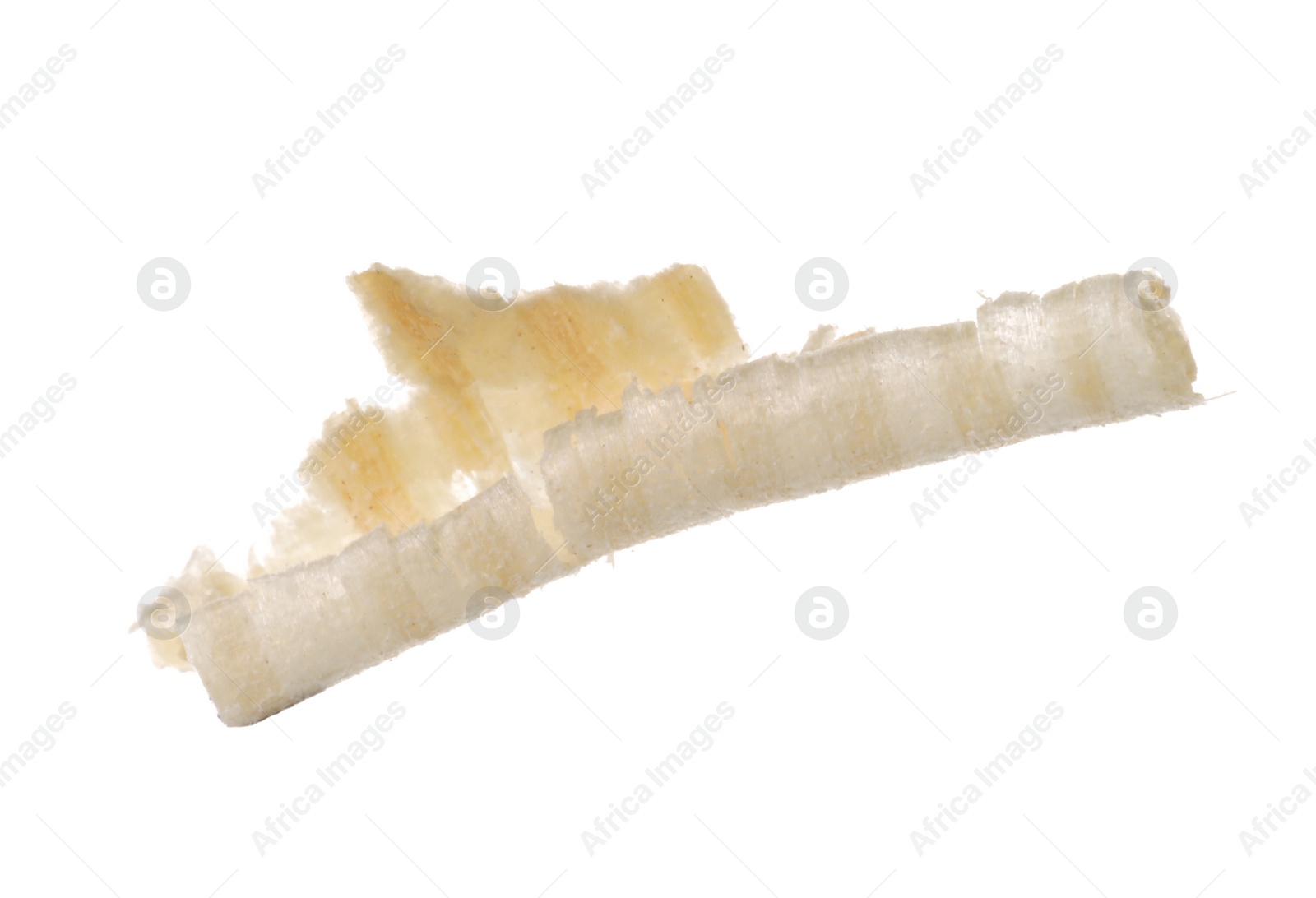 Photo of One chip of wood isolated on white