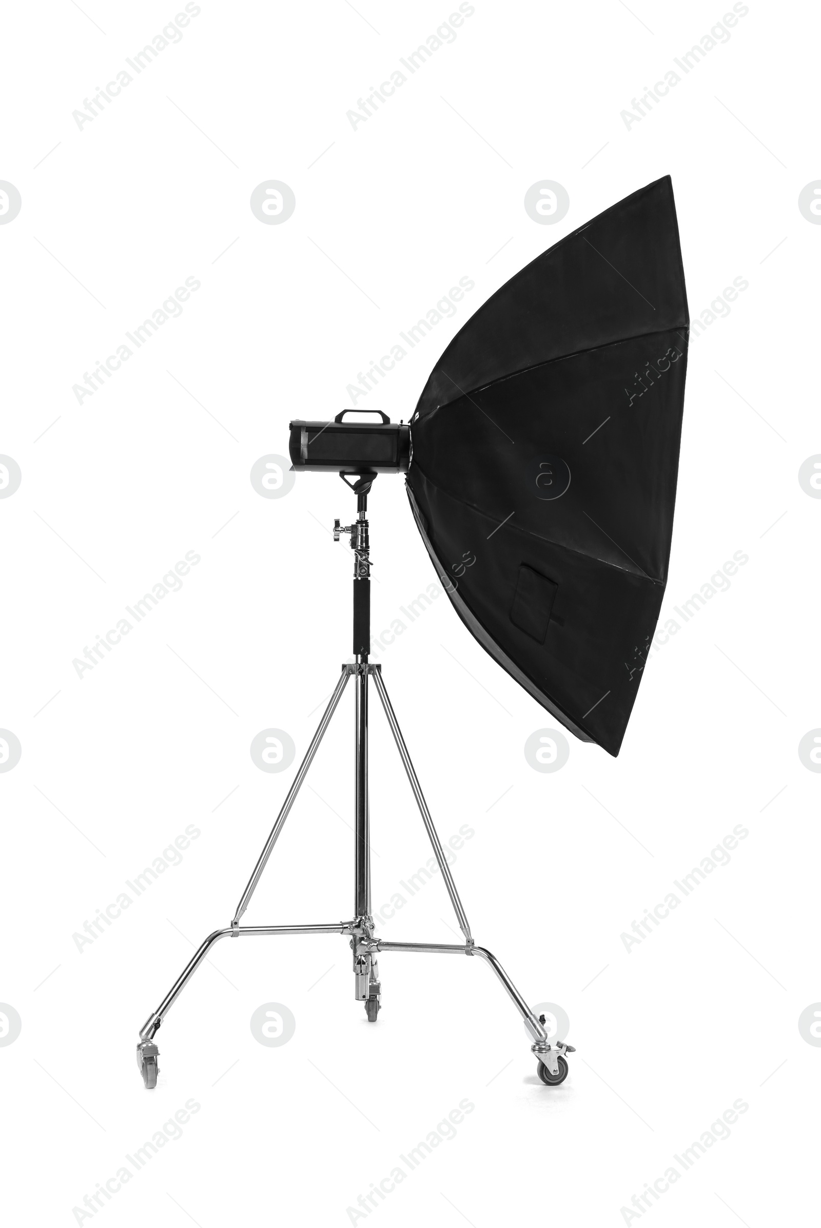 Photo of Studio lighting on white background. Food photography