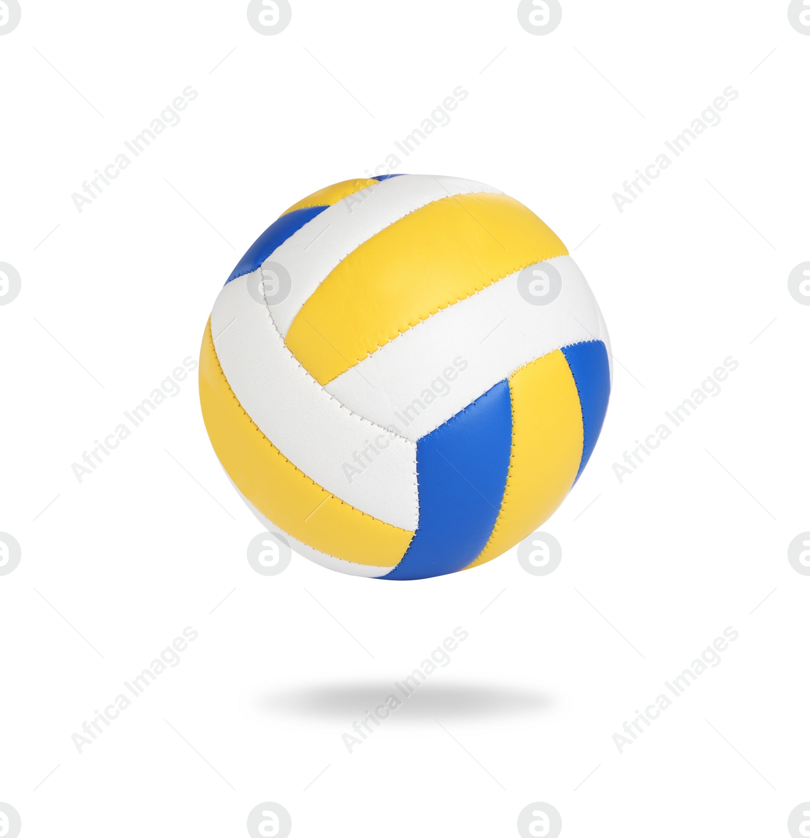 Image of New leather volleyball ball isolated on white