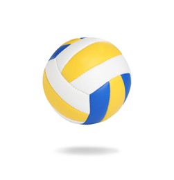 Image of New leather volleyball ball isolated on white
