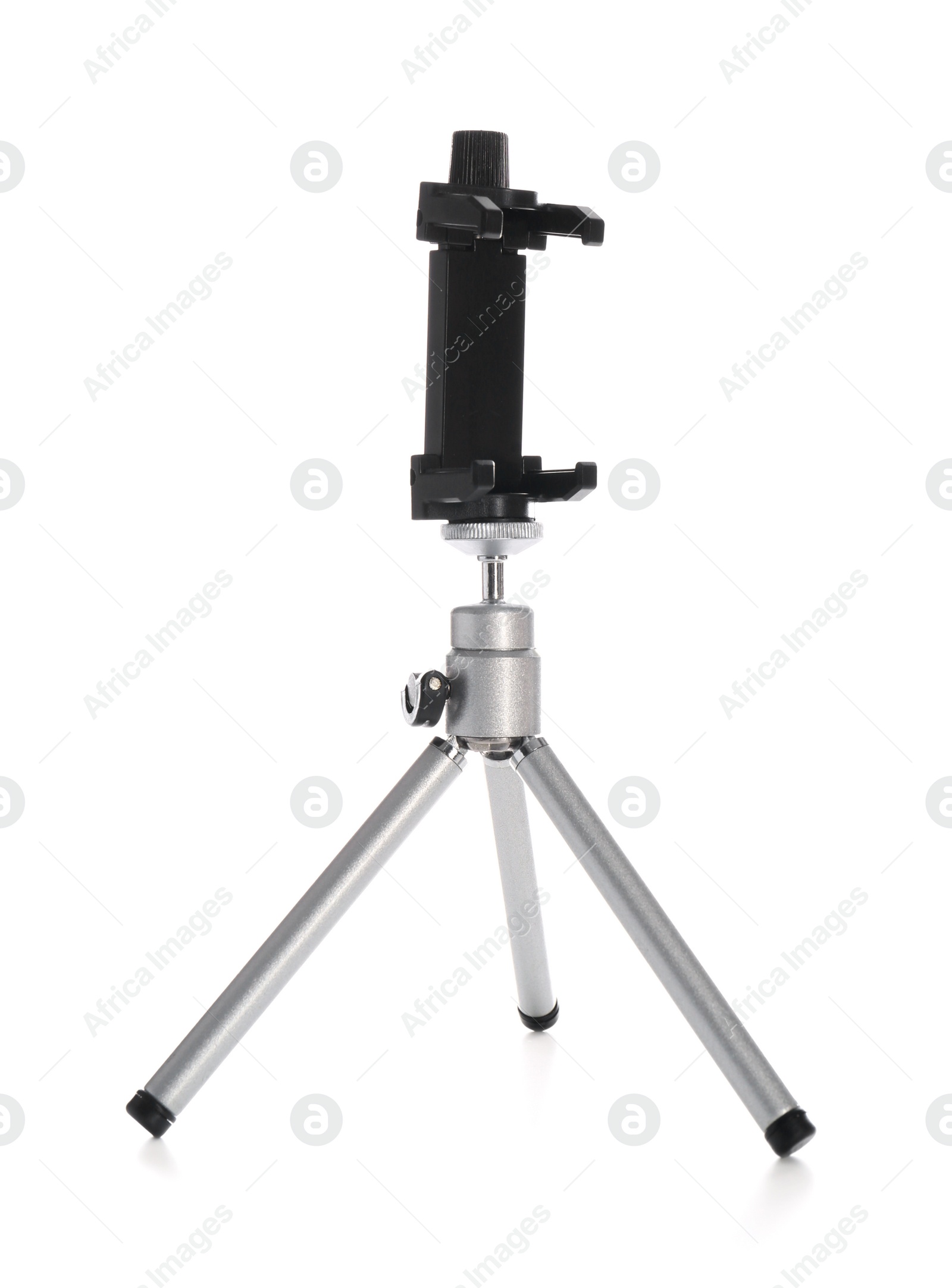 Photo of New stylish mobile tripod isolated on white