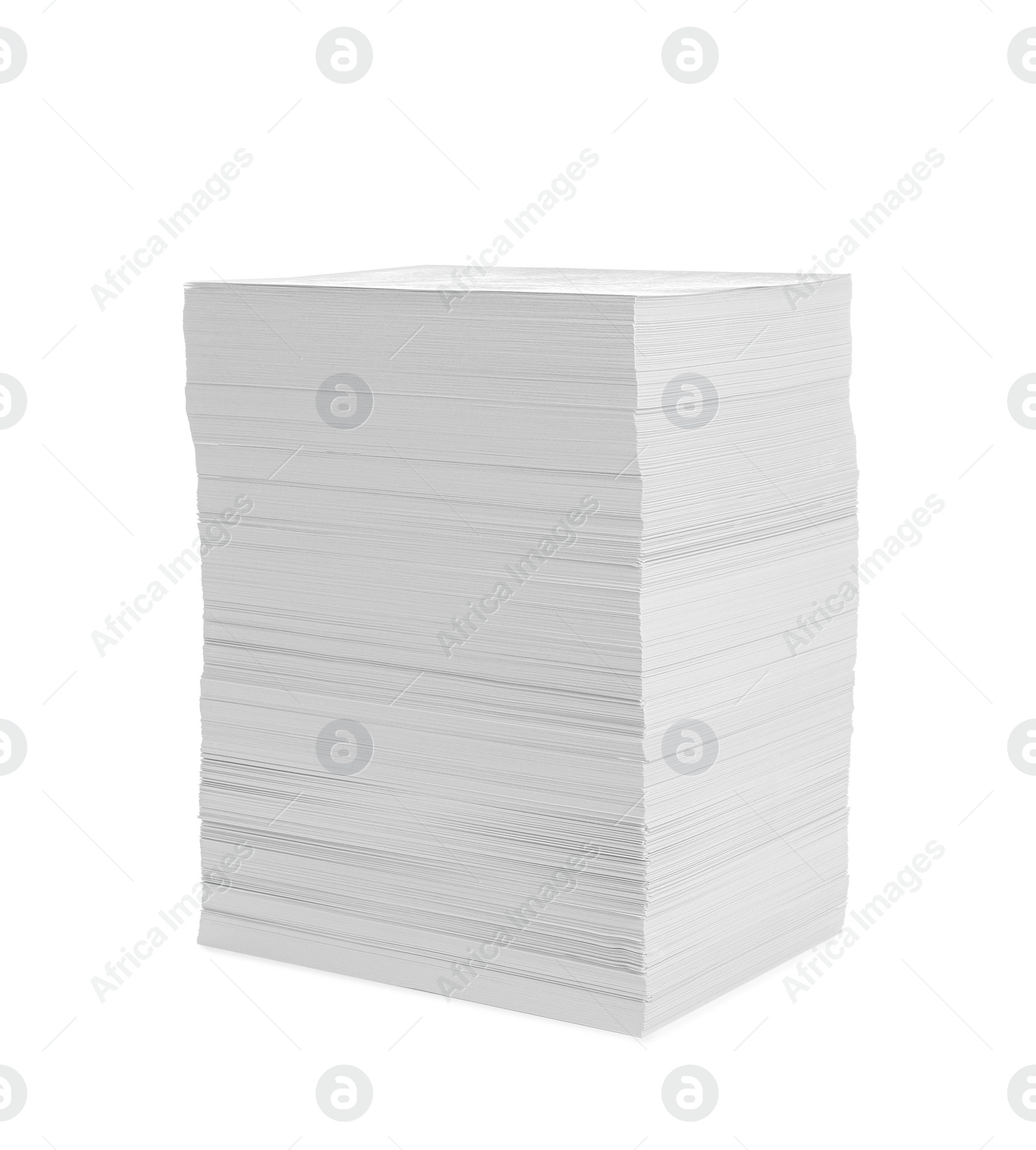 Photo of Stack of paper sheets isolated on white