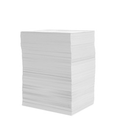 Photo of Stack of paper sheets isolated on white