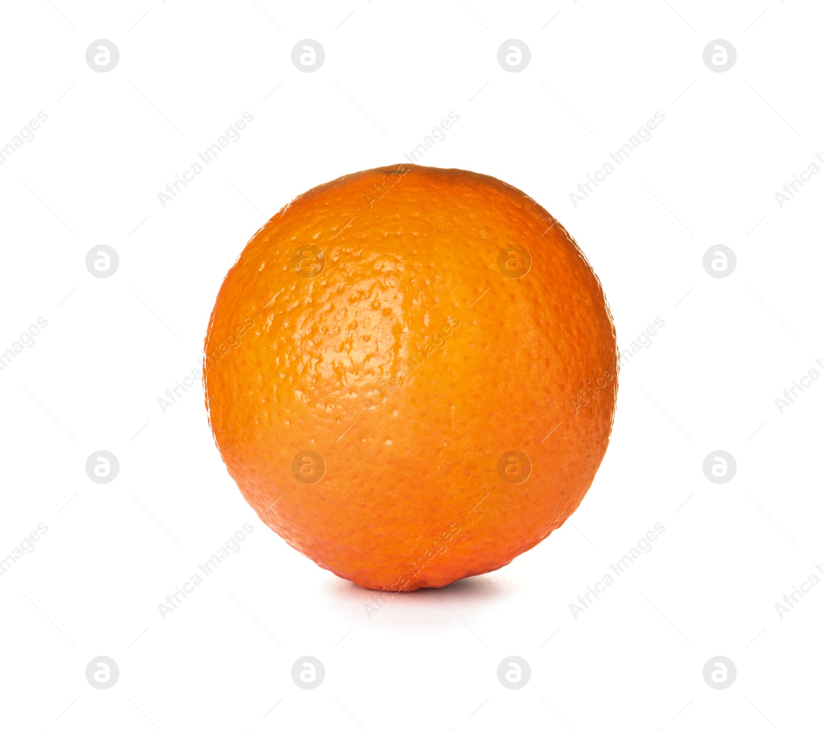 Photo of Fresh ripe orange isolated on white. Citrus fruit