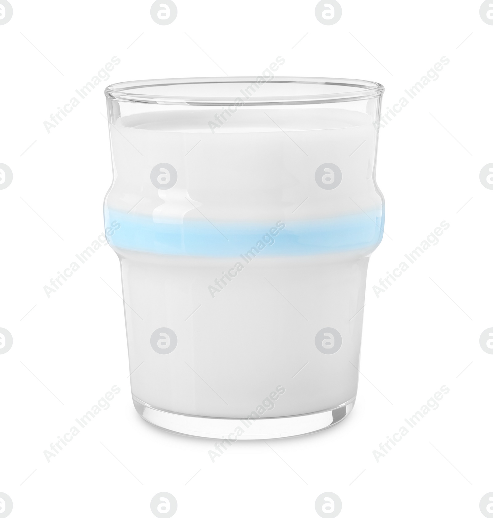 Photo of Glass of fresh milk isolated on white