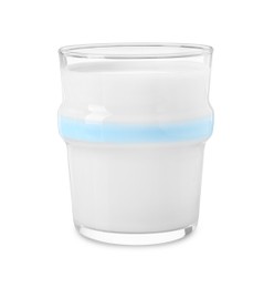 Photo of Glass of fresh milk isolated on white