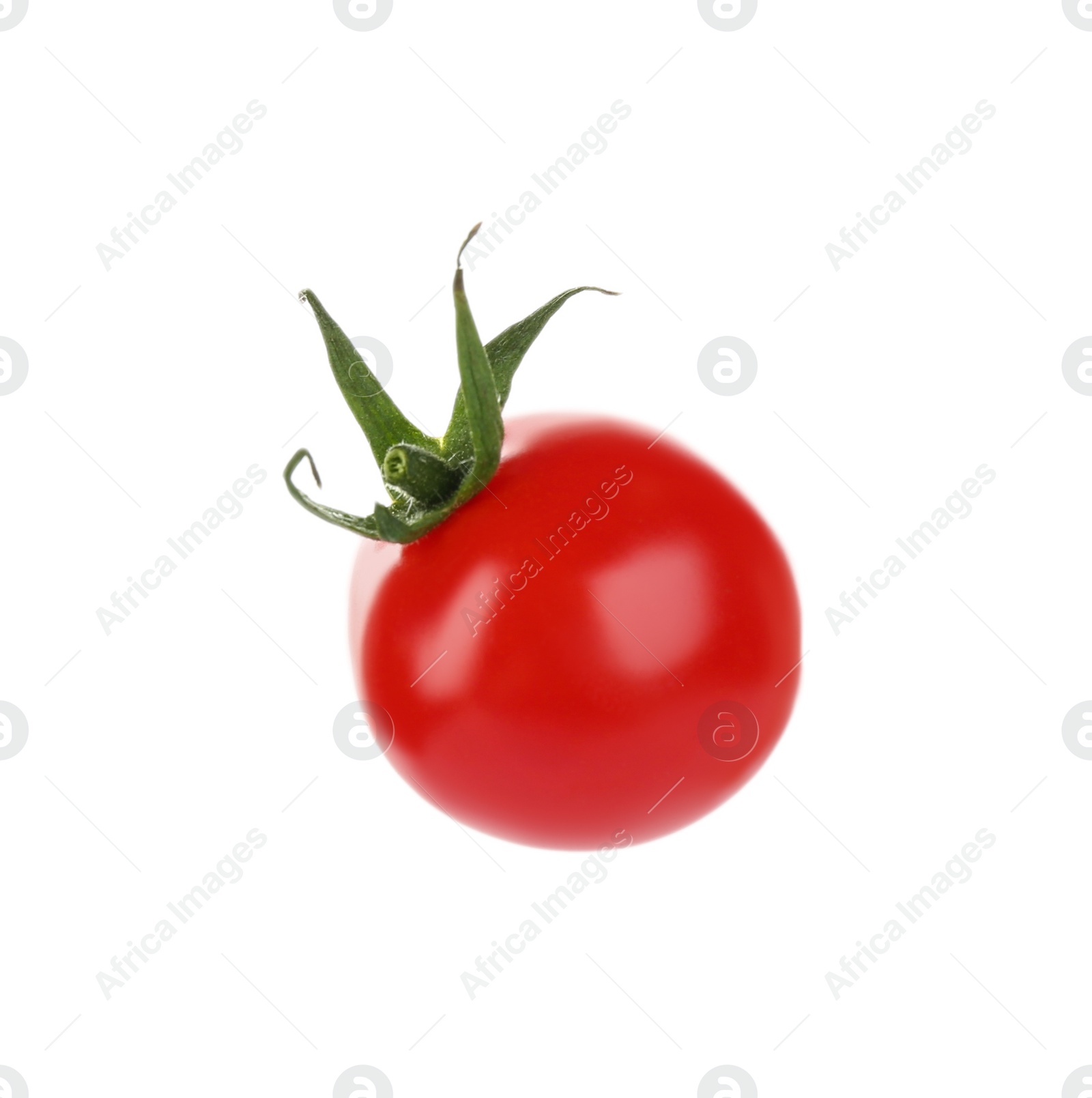 Photo of Fresh ripe organic tomato isolated on white