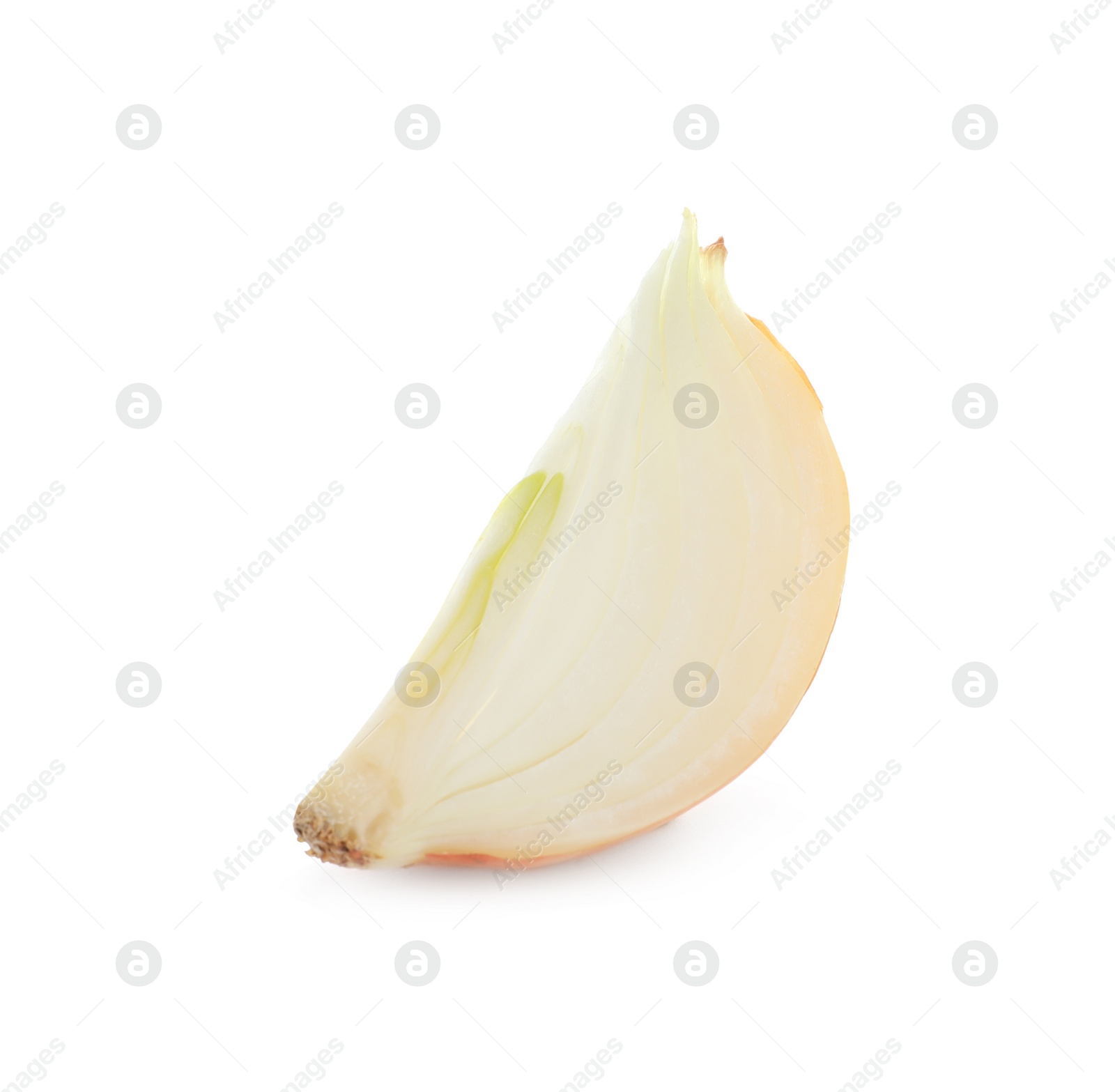 Photo of Piece of fresh onion isolated on white