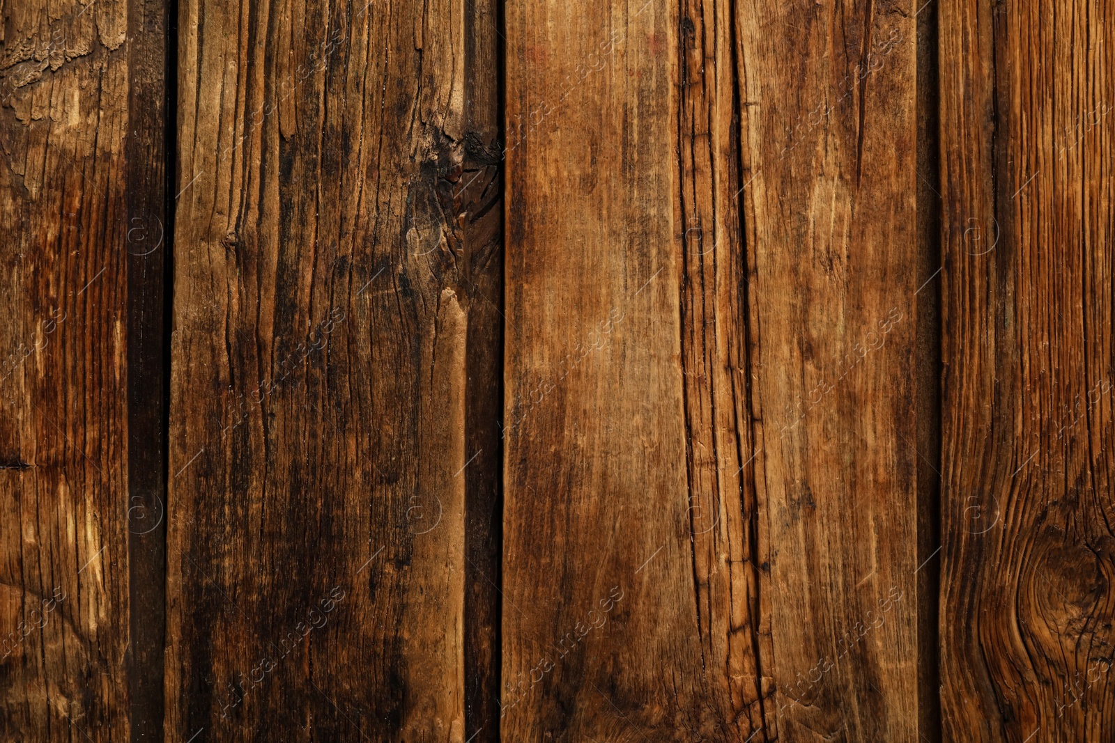 Photo of Texture of wooden surface as background, top view