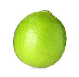 Photo of Fresh green ripe lime isolated on white