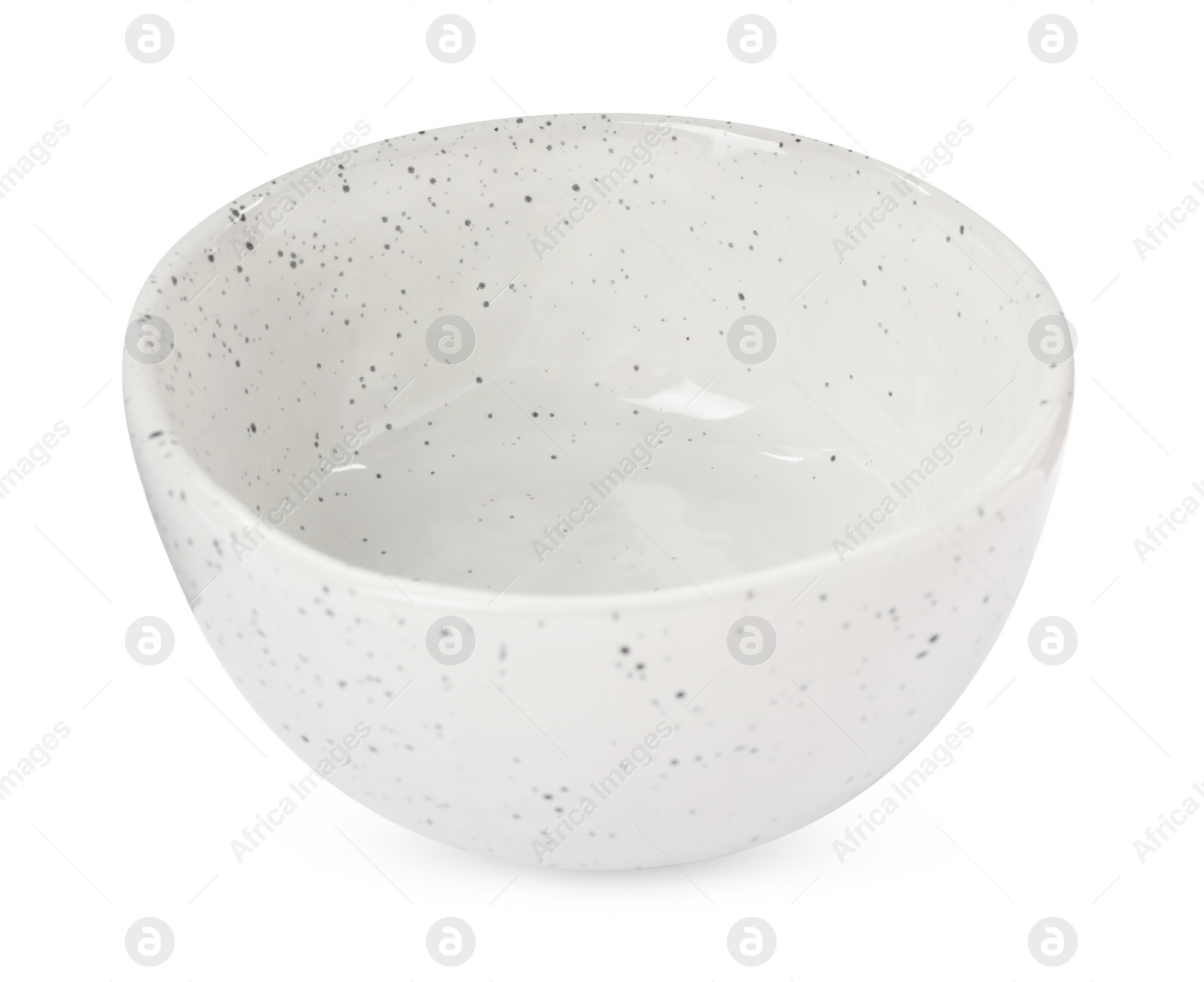 Photo of Beautiful empty ceramic bowl isolated on white