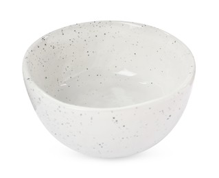 Photo of Beautiful empty ceramic bowl isolated on white