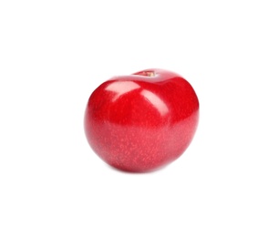 Photo of Delicious ripe sweet cherry on white background