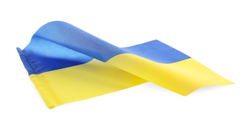 National flag of Ukraine isolated on white