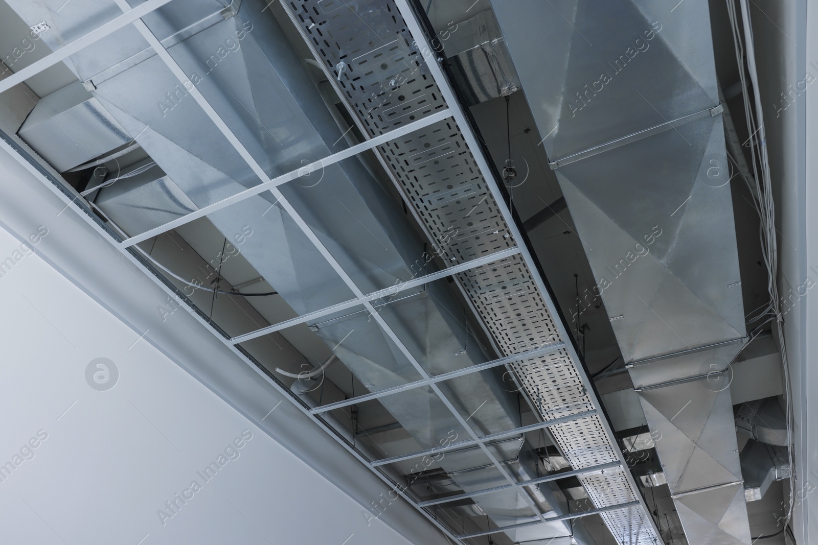 Photo of View from below on ceiling ventilation system