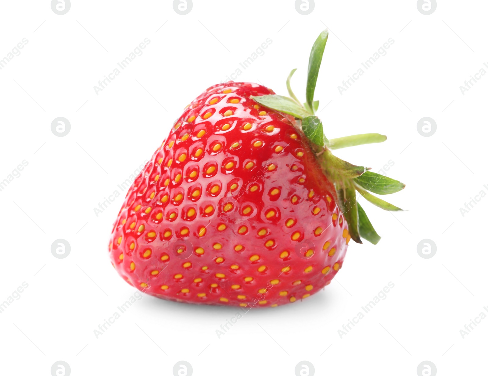 Photo of Delicious fresh ripe strawberry isolated on white