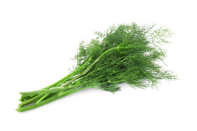 Photo of Bunch of fresh dill isolated on white