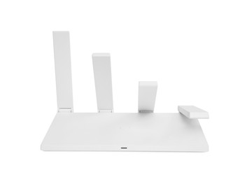 Photo of One modern Wi-Fi router isolated on white
