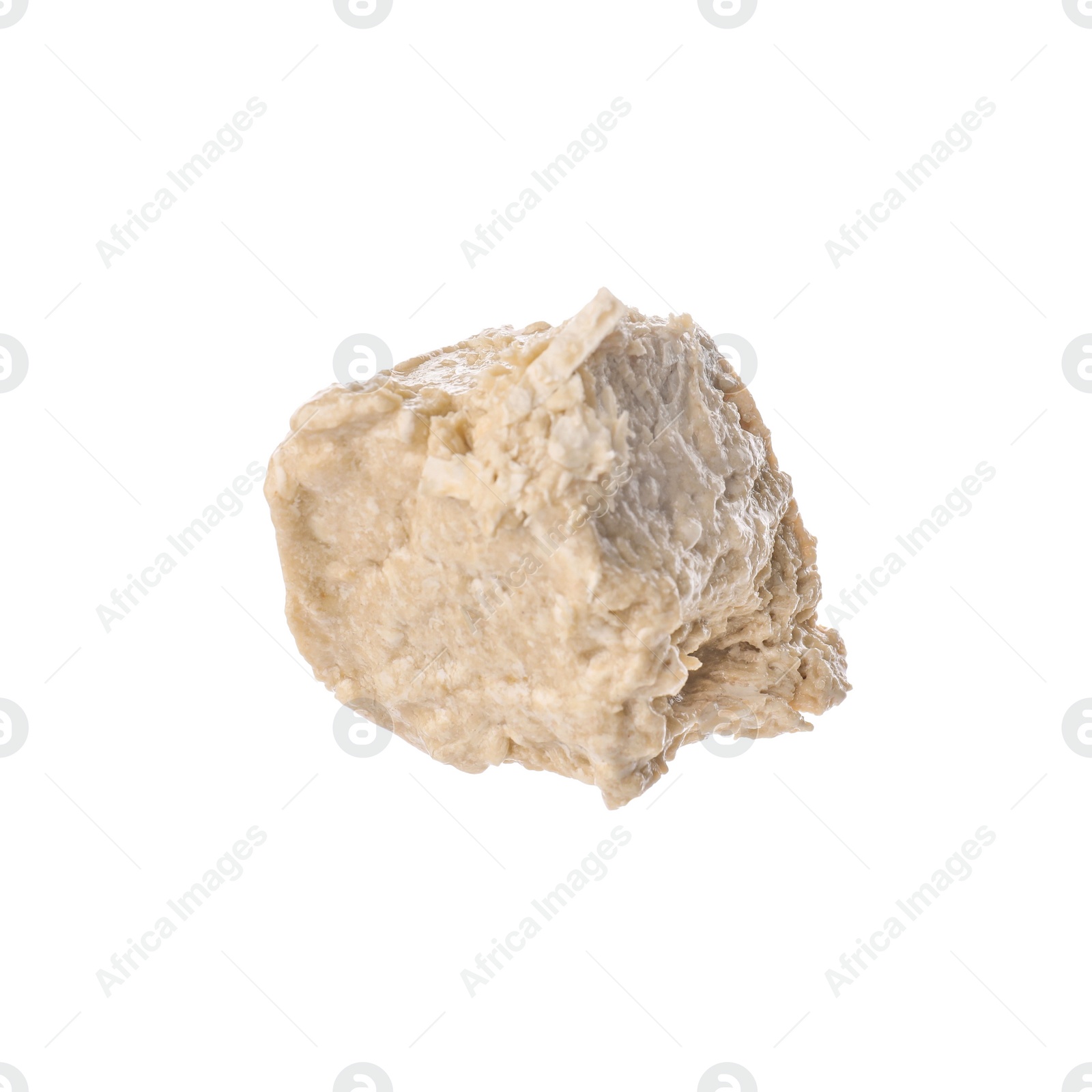 Photo of One piece of tasty halva isolated on white