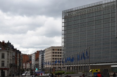 Photo of BRUSSELS, BELGIUM- JUNE 13, 2019: Beautiful view of Berlaymont building