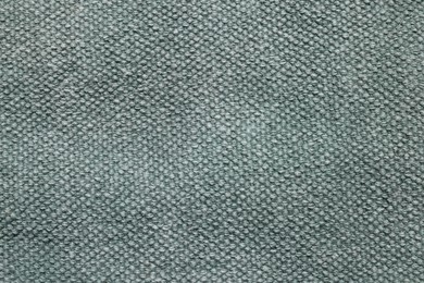 Texture of grey fabric as background, top view