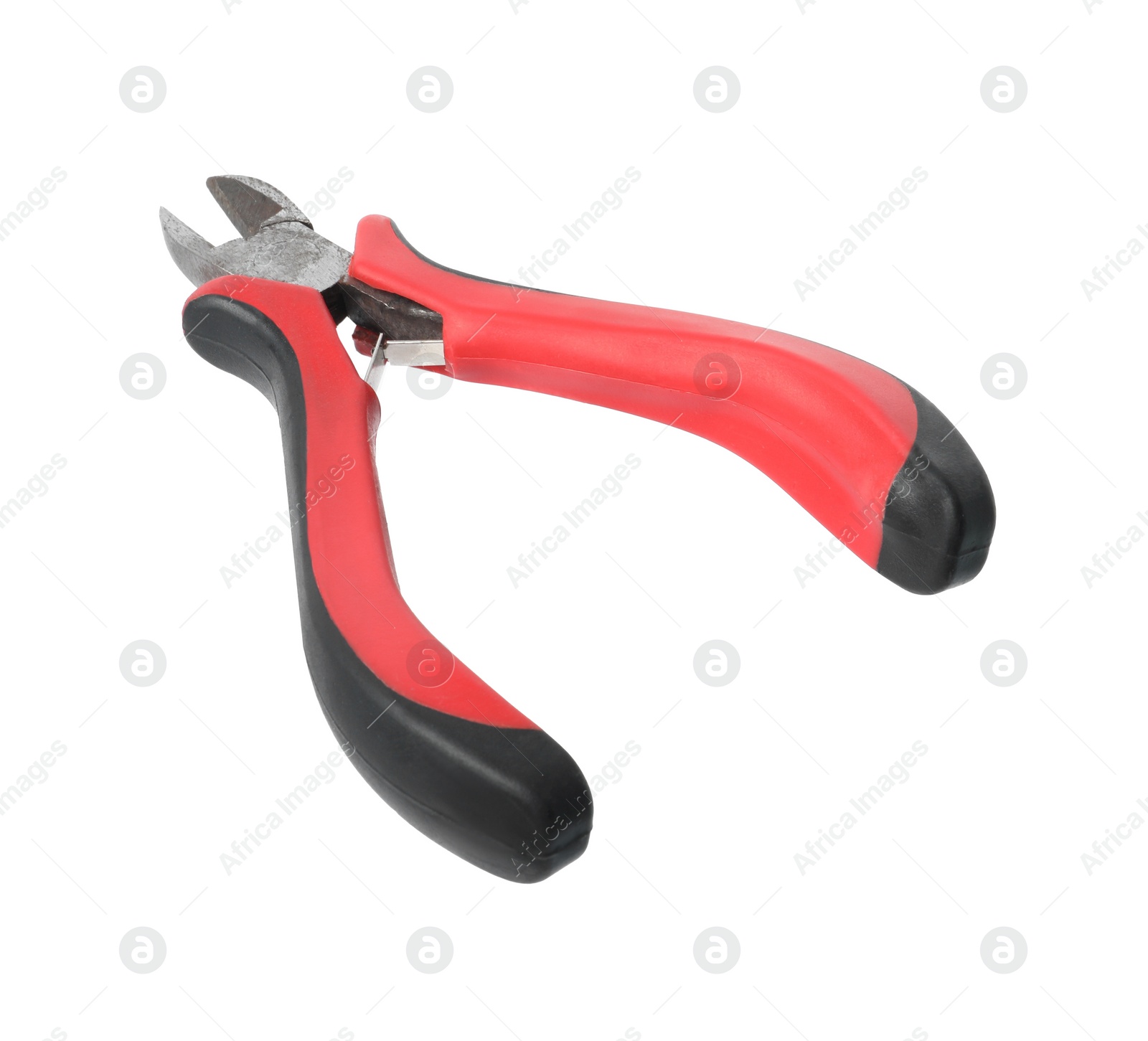 Photo of New side cutting pliers isolated on white